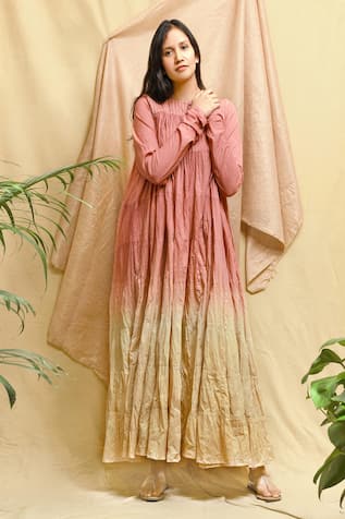 Tiered Ombre Maxi Dress 