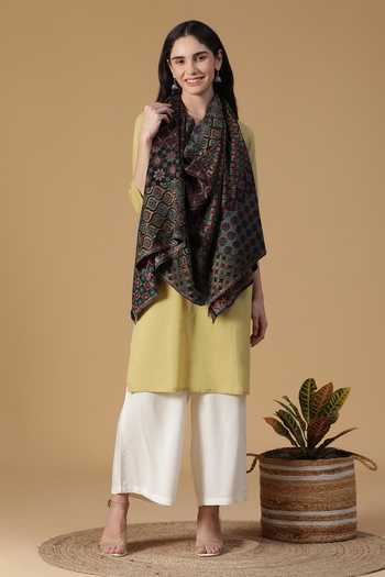 Shingora Kani Floral Woven Stole 