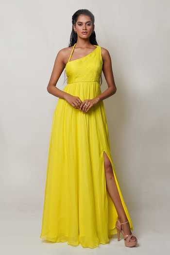 Pinup By Astha Halter Neck Gown 