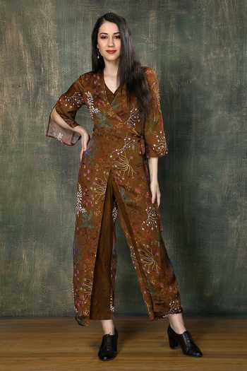 Whimsical By Shica Ditsy Print Jumpsuit 