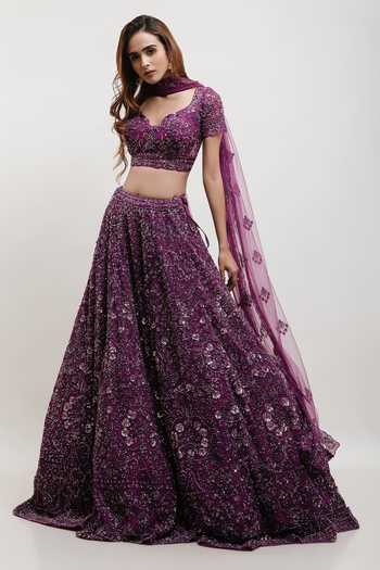 Kalighata Floral Embellished Bridal Lehenga Set 