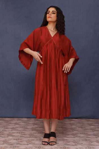 Chokhi Chorri Azar Silk Gathered Dress 