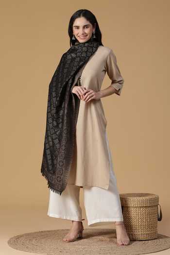 Shingora Floral Jacquard Woven Stole 