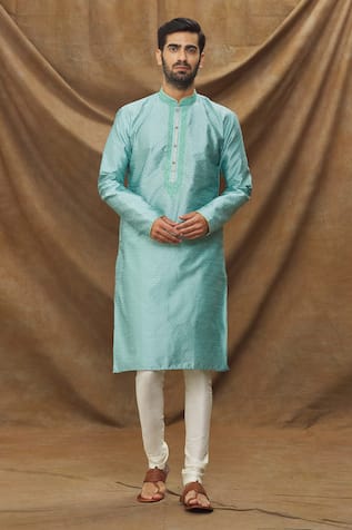 Full Sleeve Geometric Pattern Kurta Set 