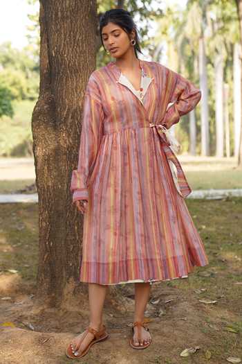 Dhaari Hand Painted Reversible Dress 
