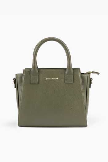 Tan & Loom Genuine Leather Pebble Grain Sling Bag 