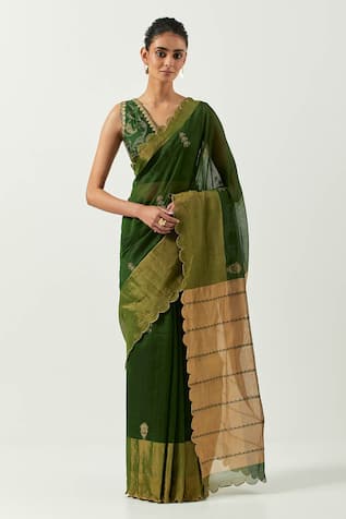 Label Earthen Hina Woven saree With Blouse 