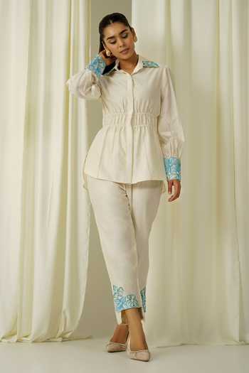 Sakshi Khetterpal Front Buttoned Shirt & Pant Set 