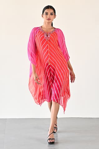 Chevron Pattern Dress 