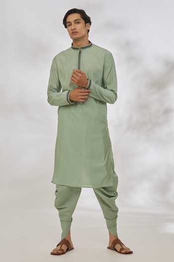 Manish Nagdeo Thread Placket Embroidered Kurta Set 
