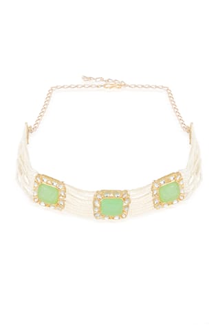 Floral Enamelled & Embellished Hair Band 