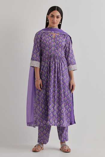 Priya Chaudhary Floral Print Kurta Salwar Set 