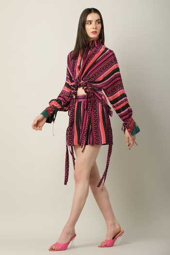 Limerick By Abirr N' Nanki Jolene Printed Shorts 