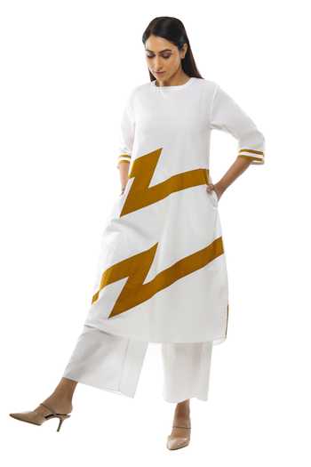 Khat Poplin Cotton Kurta & Palazzo Set 