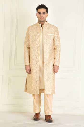 Priyanka Jain Vintage Embroidered Sherwani Kurta Set 