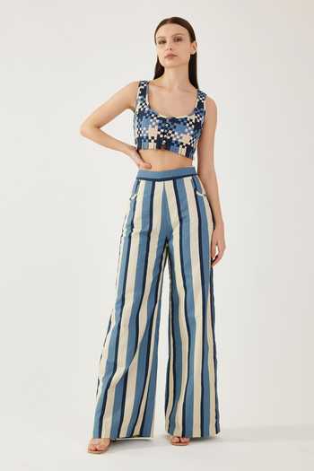 Koai Woven Sleeveless Bustier 