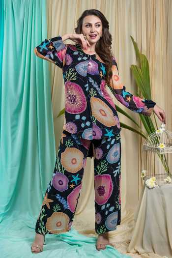 Seams Pret And Couture Siderine Button Down Shirt With Pant 