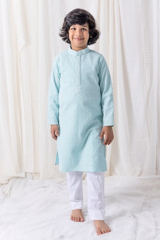 Thread Embroidered Kurta Set 