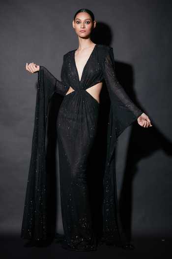 Itrh Wild Eagle Waist Cut-Out Gown 
