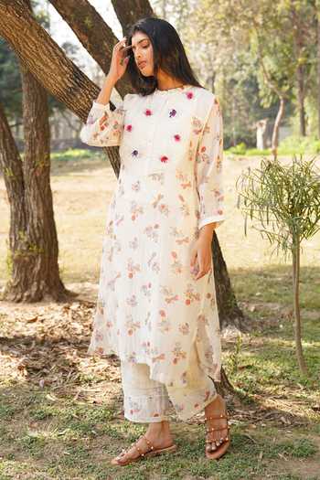 Dhaari Kantha Embroidered Dress 