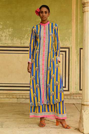 Swati Vijaivargie Gauri Silk Floral Printed Kurta 