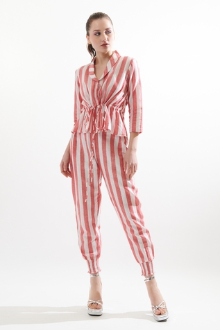 Cin Cin Stin Striped Shirt & Pant Set