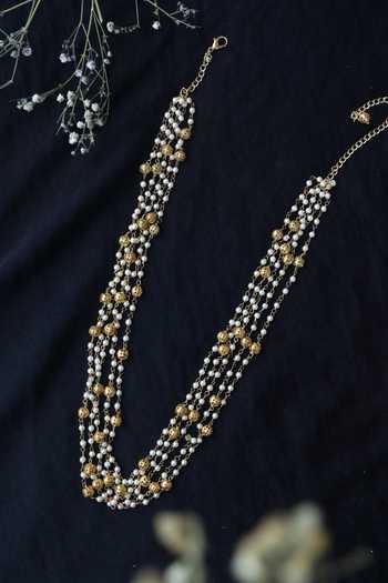 Do Taara Multilayered Pearl Necklace 