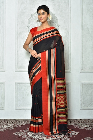 KC110344 - Designer Cotton Sarees with Blouse