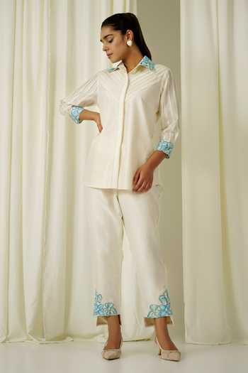 Sakshi Khetterpal Front Buttoned Shirt & Pant Set 