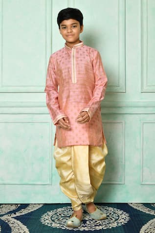 Embroidered Kurta & Dhoti Pant Set 