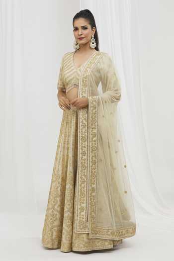 Vandana Sethi Gota Patti Embellished Bridal Lehenga Set 