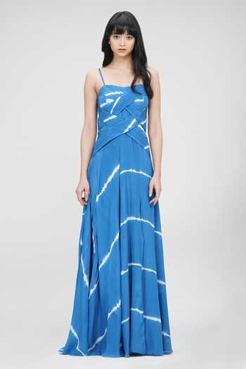 Shruti S Tie-Dye Flared Dress 