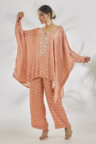 Gopi Vaid Mahira Abstract Print Tunic With Pant 