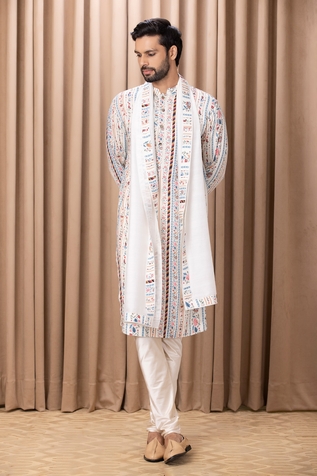 Ankit V Kapoor Lakeer Floral Print Kurta Set