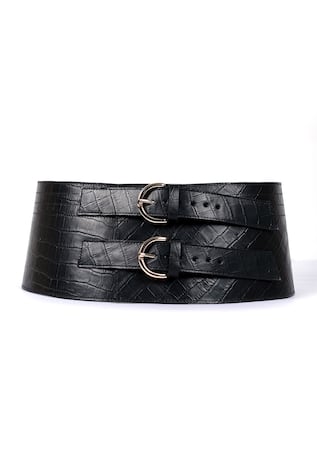 Naomi Textured Leather Belt 