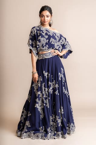Nupur Kanoi Hand Embroidered Lehenga & Top Set 
