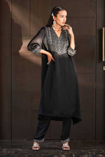 Bohame Mariam Hand Embroidered Kurta & Pant Set 