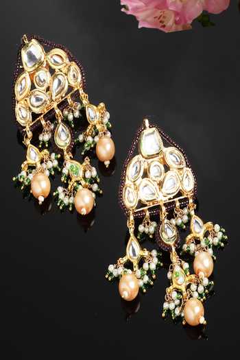 Dugran By Dugristyle Stone Tassel Drop Earrings 