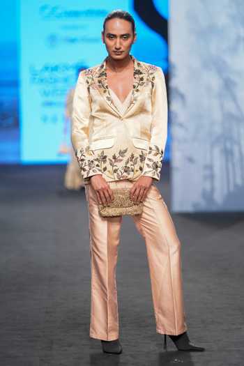 Sejal Kamdar Embellished Blazer Pant Set 