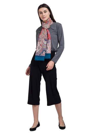 Shingora Floral Pattern Stole 