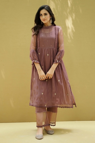Shop Purple designer Kurta Sets for Women Online