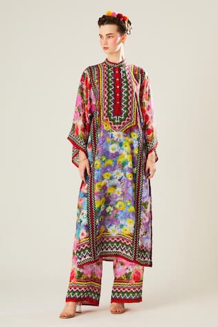 Gayatri Silk Floral Pattern Tunic 