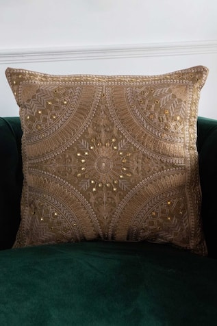 Tonal Embroidered Cushion Cover - Set of 2 