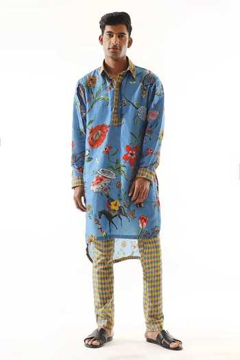 Mahima Mahajan Floral Bloom Print Kurta With Pant 