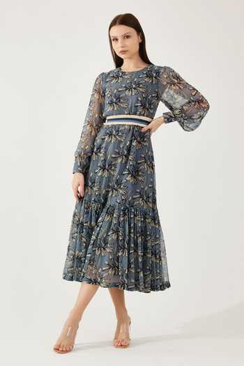 Koai Floral Print Midi Dress 