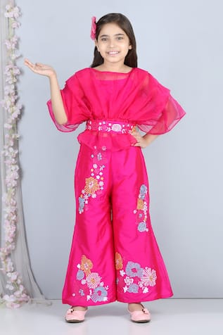 The Little Celebs Pleated Top & Pant Set 