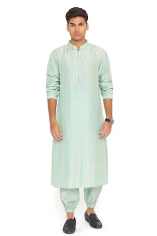 Mandarin Neck Bomber Kurta Set 