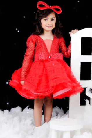 The Little Celebs Swarovski Embroidered Dress 