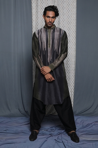 Krishna Mehta Geometric Print Full Sleeve Kurta