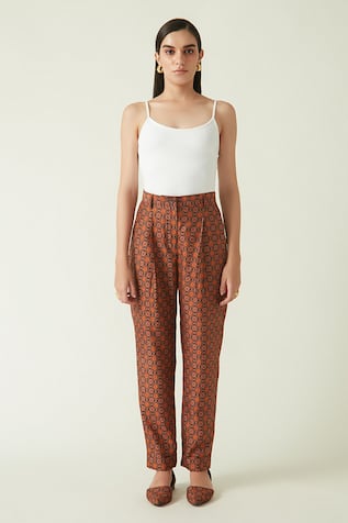 Kawah Printed Straight Pant 